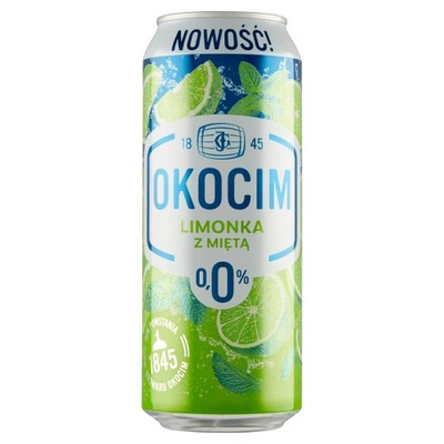 Piwo bezalkoholowe Okocim limonka z miętą 500 ml