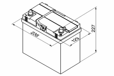 АКУМУЛЯТОР BOSCH 12V 45AH 330A S4 P + 3 238X129X227 B00 ПУСКОВИЙ