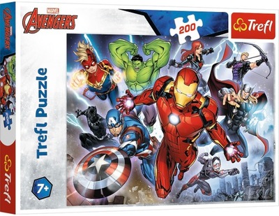 Puzzle Trefl Marvel Waleczni Avengersi 200 el