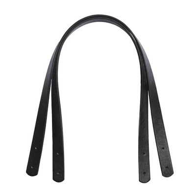 2pcs Leather Purse Strap Handle Shoulder Bag Black