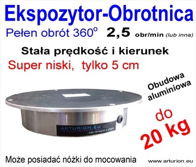 Ekspozytor obrotowy do 20 kg-stała prędk i kier