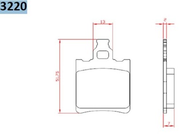 BRENTA ZAPATAS DE FRENADO KH60 KH337 ORGANIC APRILIA RS 50 95-10, RX 50 91-03  