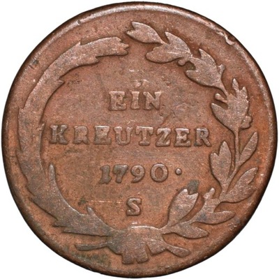 Austria 1 krajcar kreuzer 1790 S