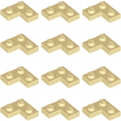 LEGO Płytka 2x2 Narożna Tan 2420 - 12szt