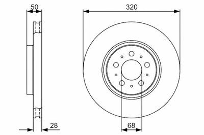 DISCOS DE FRENADO 2SZT. PARTE DELANTERA VOLVO S60 I S80 I V70 II XC70 I 2.0-3.0  