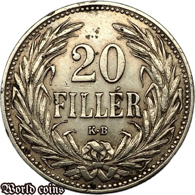 20 FILLER 1908 AUSTRO-WĘGRY