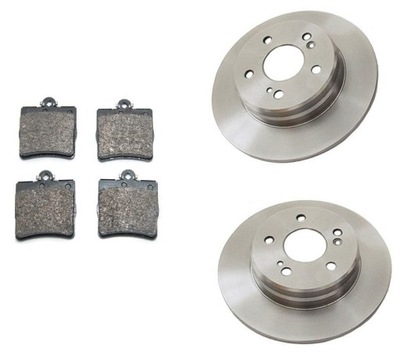 Тормозные диски тормозные колодки задняя mercedes cl clk w203 w208 r171 фото №1