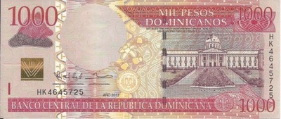 DOMINIKANA 1000 PESOS P-187 UNC