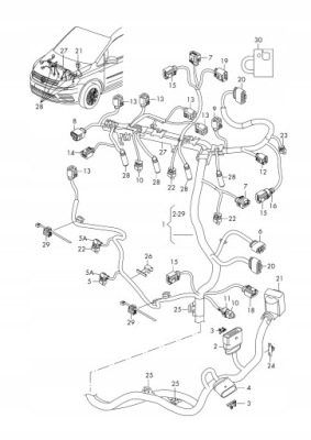 Жгут электропроводка двигатель mazda 6 mpv 2.0 citd rf5c фото №1