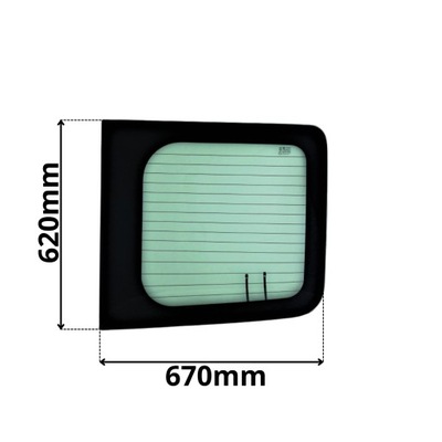 Стекло правая задняя w дверь renault trafic ii 2 01-14 0241 фото №1