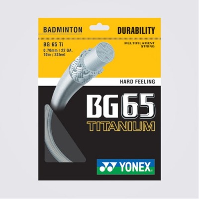 Naciąg badminton Yonex BG 65 TI Titanium 0,70mm