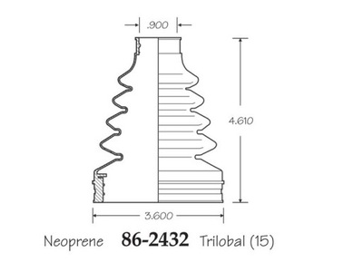 Захист шарнір внутрішній jeep renegade 2015-2018 фото №1
