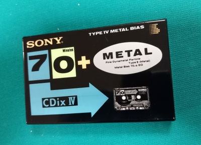 SONY CDIX IV METAL 70 Kaseta magnetofonowa