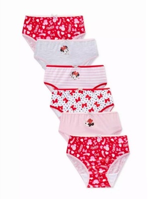 Disney Majtki figi 116 Primark 6 pak Myszka Minnie 5-6 lat