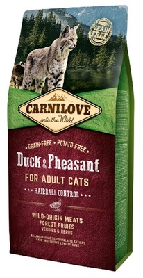 Carnilove Cat Duck & Pheasant Hairball 6kg