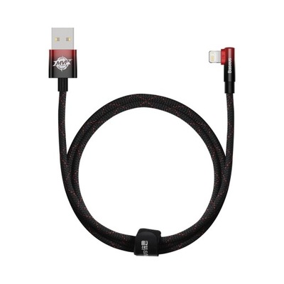 Kabel kątowy Baseus MVP 2 Elbow USB-A - Lightning 1m 2.4A czerwony