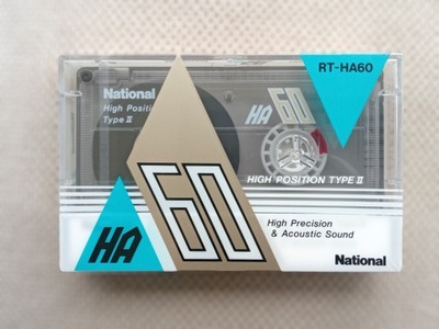 Kaseta National HA 60, rok 1987 (Type II)