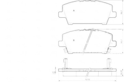 A.b.s. 37529 набір гальмівних колодок гальмівних, гальма дискові фото №1