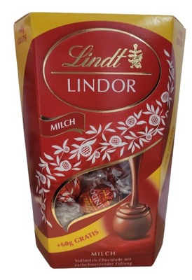 Lindt Lindor MILK Praliny czekolada mleczna 200g Pralinki lindt z Niemiec