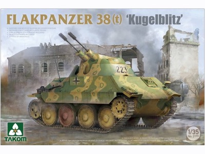 Czołg Flakpanzer 38(t) Kugelblitz model 2179 Takom