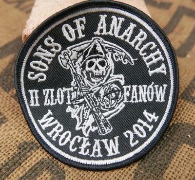 Sons of Anarchy 2014 Naszywka Zlotowa SOA