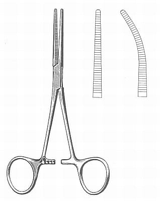 Kleszczyki hemostatyczne typ Pean 20 cm - proste