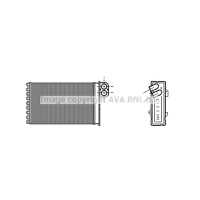 ОБМЕННИК ТЕПЛА, ОБОГРЕВАТЕЛЬ САЛОНА AVA QUALITY COOLING CN6191