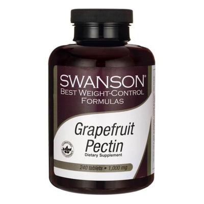 Pektyny Grapefruita Grapefruit Pectin 1000mg 240 tabletek SWANSON
