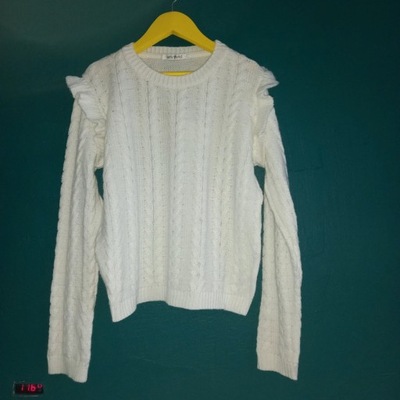 Sweter z falbanami 158/164