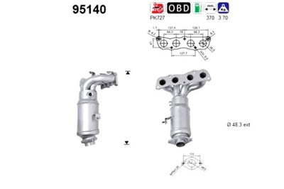 STARLINE CATALIZADOR TOYOTA YARIS 1.3 VVTI 08 05-11 08  