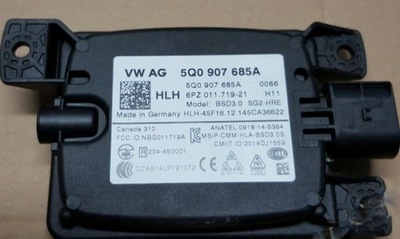 VW GOLF VII ASYSTENT ПЕРЕКЛЮЧЕНИЯ ПАНЕЛИ 5Q0907685A РАДАР