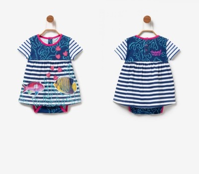 DESIGUAL WZORZYSTA SUKIENKA BODY (12M)