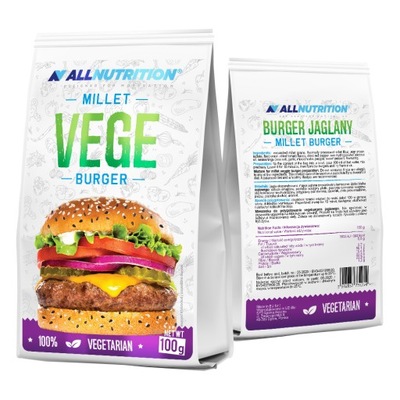 Vege burger jaglany Allnutrition 100g