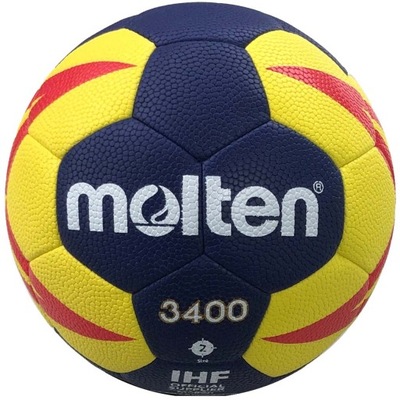 Piłka ręczna Molten H2X3400 NR granatowo-żółto-czerwona 2