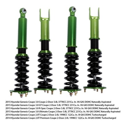 4 ШТ. COILOVERS АМОРТИЗАТОРЫ ПОДВЕСКИ КОМПЛЕКТ