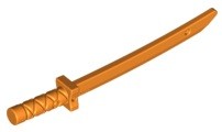 LEGO 21459 Broń Katana Miecz Samurajski Pomarańczowy Orange