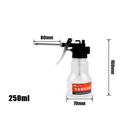 Grease Gun Oil Pump Oil Can Plastic Transparent Hose Oiling Gun Meta~47575