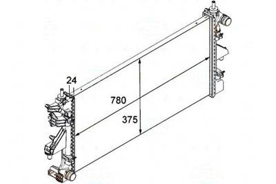 BEHR-HELLA РАДІАТОР FIAT DUCATO 2,2D 06- BEHR HEL