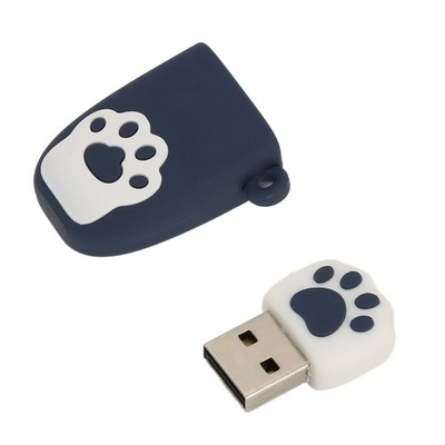 U Disk USB2.0 Hot Swap Cat Paw Shape Cartoon