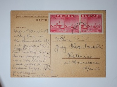 KORESPONDENCJA - 1946 r. Nowy Targ - Katowice