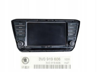 Skoda superb iii дисплей экран радио 3v0919606 фото №1