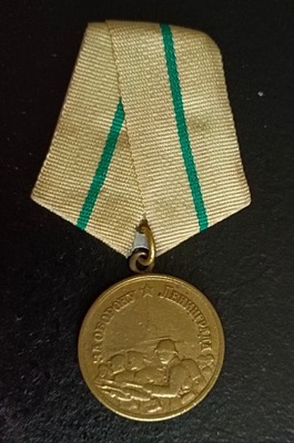 Sowiecki Medal " Za Obronę Leningradu”