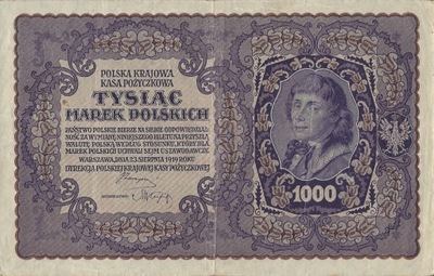 Polska - 1000 Marek - 1919 - I Serja F