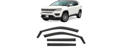 DEFLECTORES VENTANAS JEEP COMPASS II 2017- DELANTERO+TRASERO  