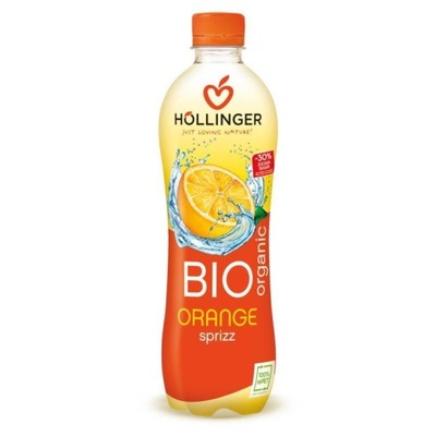 NAPÓJ GAZOWANY POMARAŃCZOWY BIO 500 ml - HOLLINGE