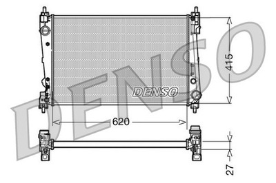 РАДИАТОР ВОДЫ DENSO DRM09111