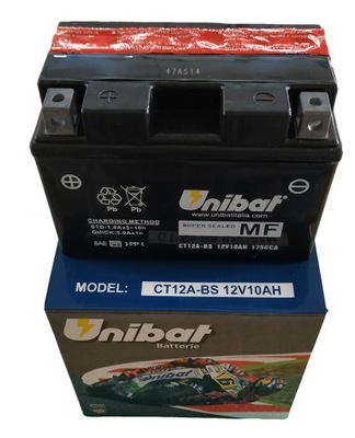 АККУМУЛЯТОР UNIBAT CT12A-BS YT12A-BS 10AH 175A