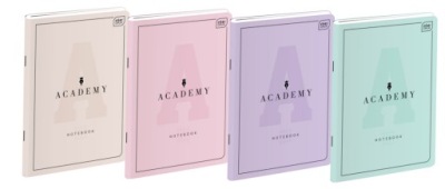 Zeszyt A5/60K linia Academy Pastel