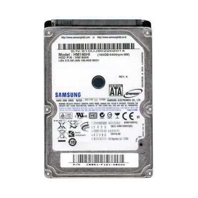 Dysk twardy Samsung HM160HI 160GB SATA 2,5"