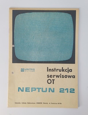 Instrukcja serwisowa: Telewizor OT NEPTUN 212